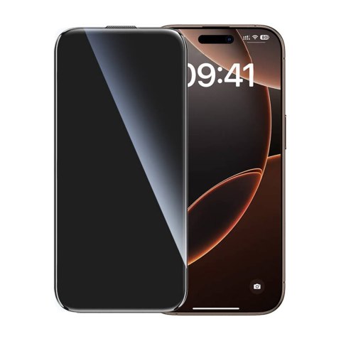 Szkło hartowane prywatyzujące z ramką instalacyjną na iPhone 16 Pro Szkło hartowane prywatyzujące z ramką instalacyjną na iPhone 16 Pro
