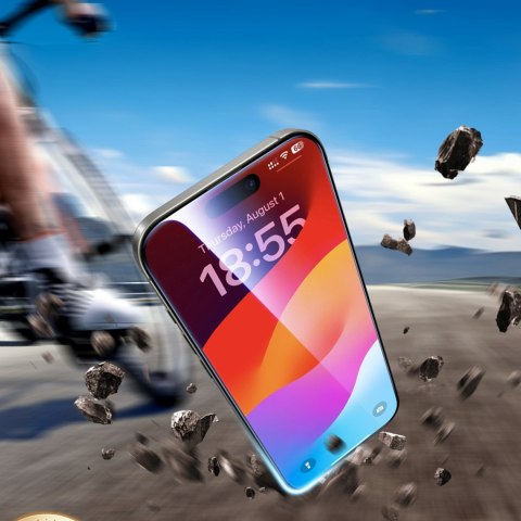 Szkło hartowane z ramką montażową na iPhone 16 Pro - 2 szt. Szkło hartowane z ramką montażową na iPhone 16 Pro - 2 szt.