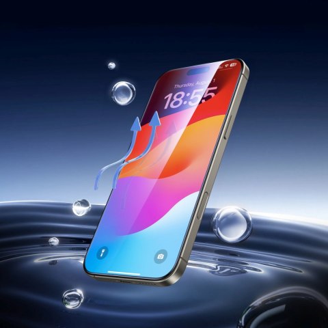 Szkło hartowane z ramką montażową na iPhone 16 Pro - 2 szt. Szkło hartowane z ramką montażową na iPhone 16 Pro - 2 szt.