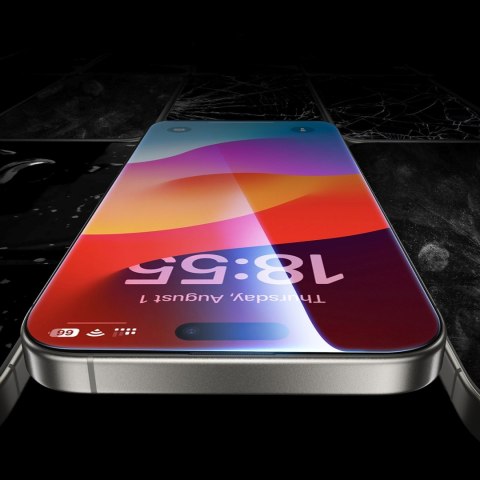 Szkło hartowane z ramką montażową na iPhone 16 Pro Max - 2 szt. Szkło hartowane z ramką montażową na iPhone 16 Pro Max - 2 szt.
