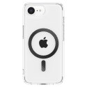 Etui case na iPhone 16e Carbon Fiber Ultra Hybrid MagSafe - przezroczyste