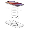 Etui case na iPhone 16e Carbon Fiber Ultra Hybrid MagSafe - przezroczyste