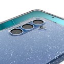 Etui na Samsung Galaxy S25 Liquid Crystal - brokatowo przezroczyste