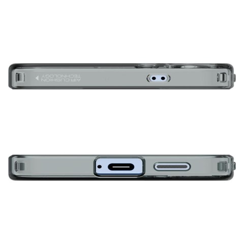 Etui na Samsung Galaxy S25+ Liquid Crystal - czarne przezroczyste Etui na Samsung Galaxy S25+ Liquid Crystal - czarne przezroczyste