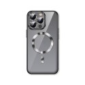Etui pokrowiec na Samsung Galaxy S24 FE Electroplated Magsafe - srebrne