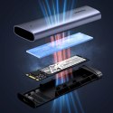 Obudowa na dysk M.2 NVMe PCIe SSD - srebrna