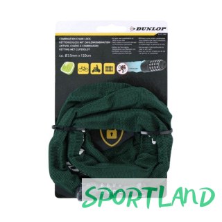 Zapięcie rowerowe Dunlop łańcuch na szyfr 120 cm 1042565 N/A