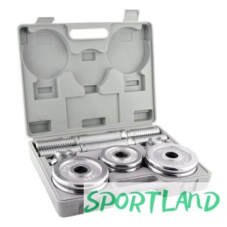 Sztangielki w walizce CHROME HMS 2x7,5kg STC15 N/A