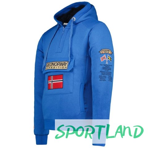 Bluza Geographical Norway Gymclass EO DB 100 M WU6582H/GNO-Royal Blue L Bluza Geographical Norway Gymclass EO DB 100 M WU6582H/GNO-Royal Blue L
