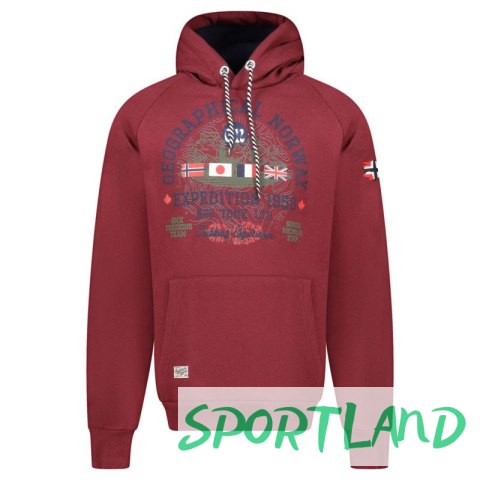 Bluza Geographical Norway DB 100 M WZ3006H/GN-Burgundy XL