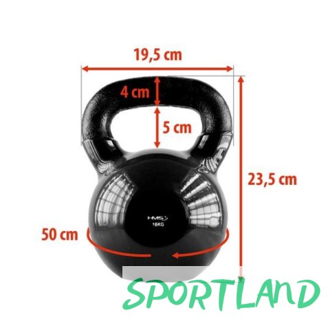 Kettlebell żeliwny Black HMS KNV16 N/A Kettlebell żeliwny Black HMS KNV16 N/A