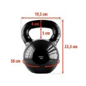 Kettlebell żeliwny Black HMS KNV16 N/A