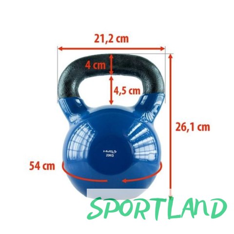 Kettlebell żeliwny Blue HMS KNV20 20kg N/A Kettlebell żeliwny Blue HMS KNV20 20kg N/A