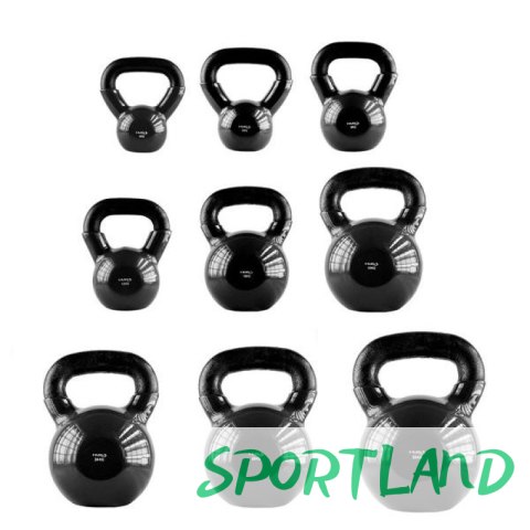 Kettlebell żeliwny pokryty winylem black HMS KNV20 N/A Kettlebell żeliwny pokryty winylem black HMS KNV20 N/A