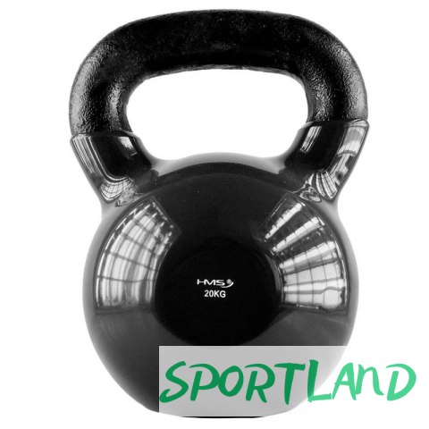 Kettlebell żeliwny pokryty winylem black HMS KNV20 N/A Kettlebell żeliwny pokryty winylem black HMS KNV20 N/A