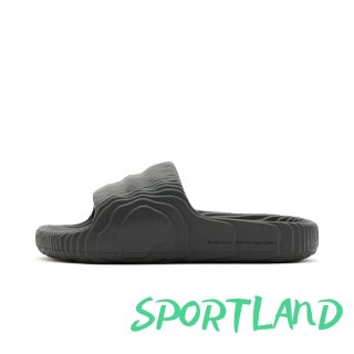 Klapki męskie adidas Adilette 22 Grey Five lifestylowe modne na lato czarne (HP6522) 38.0