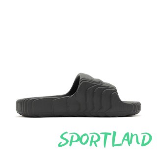 Klapki męskie adidas Adilette 22 Grey Five lifestylowe modne na lato czarne (HP6522) 43.0
