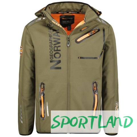 Kurtka Softshell Geographical Norway Royaute DB 068 M WY1996H/GN-Kaki / Orange L Kurtka Softshell Geographical Norway Royaute DB 068 M WY1996H/GN-Kaki / Orange L