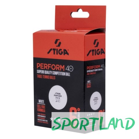 Piłeczki do tenisa stołowego Stiga Ball Perform Star 6-PACK 92800591805 N/A Piłeczki do tenisa stołowego Stiga Ball Perform Star 6-PACK 92800591805 N/A
