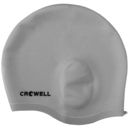 Czepek pływacki Crowell Ucho Bora srebrny kol.4 140 cm