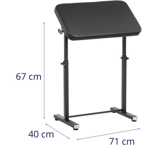 Podłokietnik to tatuażu z regulacją wysokości odchylany 71 x 40 x 67-109 cm Podłokietnik to tatuażu z regulacją wysokości odchylany 71 x 40 x 67-109 cm