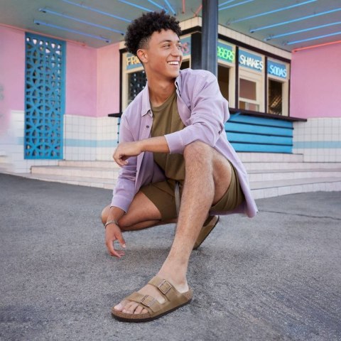 Klapki Birkenstock Arizona Soft Footbed Oiled Leather Tabacco Brown narrow wąskie damskie/męskie (0552813) 40.0 Klapki Birkenstock Arizona Soft Footbed Oiled Leather Tabacco Brown narrow wąskie damskie/męskie (0552813) 40.0