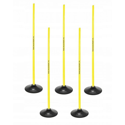 Laski Yakima tor przeszkód slalomowy 100cm 100872 żółty N/A
