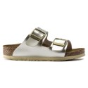 Klapki dziewczęce Birkenstock Arizona Kids Birko-Flor Electric Metallic Gold narrow wąskie (1014841) 30.0
