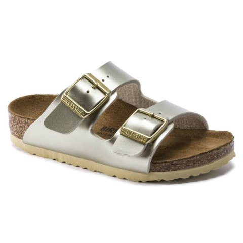 Klapki dziewczęce Birkenstock Arizona Kids Birko-Flor Electric Metallic Gold narrow wąskie (1014841) 31.0 Klapki dziewczęce Birkenstock Arizona Kids Birko-Flor Electric Metallic Gold narrow wąskie (1014841) 31.0