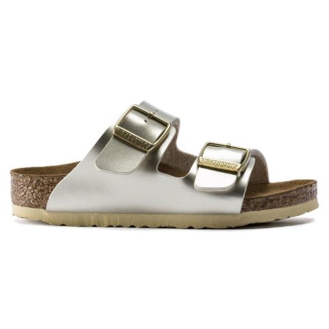 Klapki dziewczęce Birkenstock Arizona Kids Birko-Flor Electric Metallic Gold narrow wąskie (1014841) 33.0 Klapki dziewczęce Birkenstock Arizona Kids Birko-Flor Electric Metallic Gold narrow wąskie (1014841) 33.0