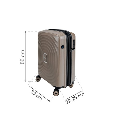 Walizka kabinowa SwissBags Echo 55 cm 17782 szampański uniw Walizka kabinowa SwissBags Echo 55 cm 17782 szampański uniw