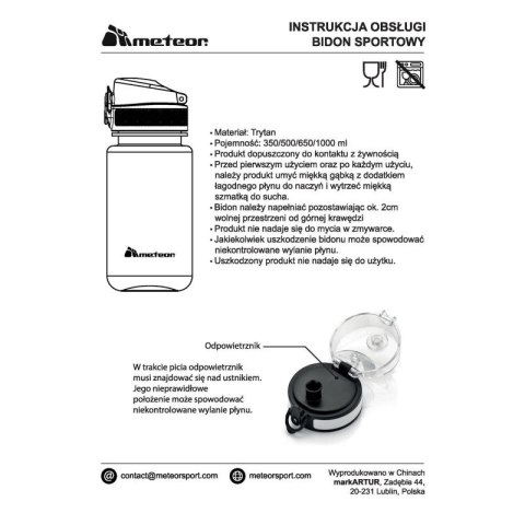 Bidon Meteor 500 ml 74572-74575 uniw Bidon Meteor 500 ml 74572-74575 uniw