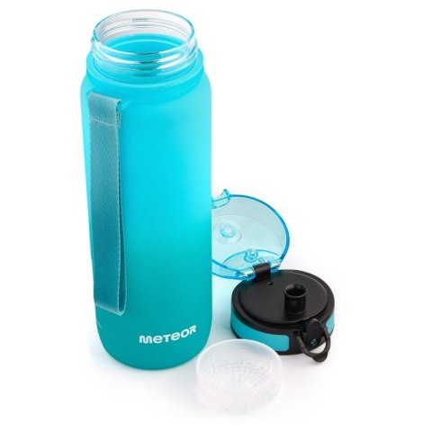 Bidon Meteor 800 ml 17661 zielony/błękitny uniw Bidon Meteor 800 ml 17661 zielony/błękitny uniw