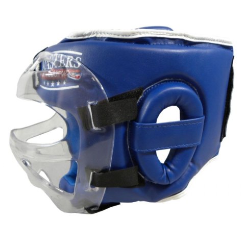 Kask bokserski Masters z maską KSSPU-M (WAKO APPROVED) 02119891-M02 niebieski+M Kask bokserski Masters z maską KSSPU-M (WAKO APPROVED) 02119891-M02 niebieski+M