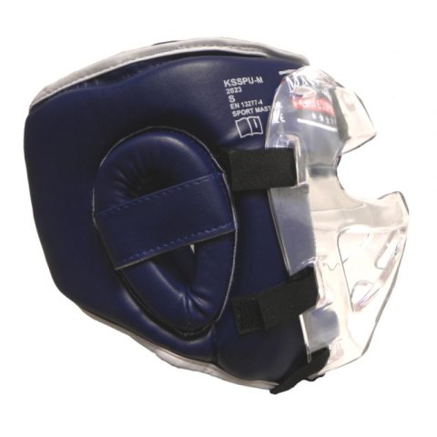 Kask bokserski Masters z maską KSSPU-M (WAKO APPROVED) 02119891-M02 niebieski+M Kask bokserski Masters z maską KSSPU-M (WAKO APPROVED) 02119891-M02 niebieski+M