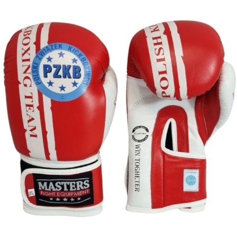 Rękawice bokserskie Masters Rbt-PZKB-W 011101-02W niebieski Rękawice bokserskie Masters Rbt-PZKB-W 011101-02W niebieski