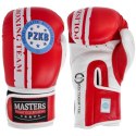 Rękawice bokserskie Masters Rbt-PZKB-W 011101-02W niebieski