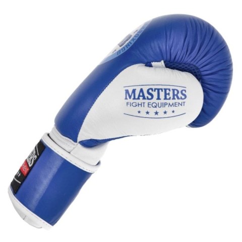 Rękawice bokserskie Masters Rbt-PZKB-W 011101-02W niebieski Rękawice bokserskie Masters Rbt-PZKB-W 011101-02W niebieski