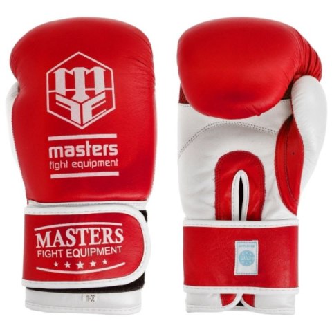 Rękawice bokserskie skórzane MASTERS RBT-TRW 01210-02 niebieski Rękawice bokserskie skórzane MASTERS RBT-TRW 01210-02 niebieski