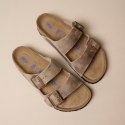 Klapki Birkenstock Arizona Soft Footbed Oiled Leather Tabacco Brown narrow wąskie damskie/męskie (0552813) 37.0