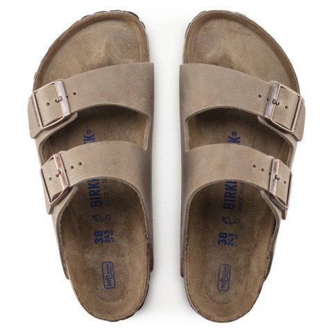 Klapki Birkenstock Arizona Soft Footbed Oiled Leather Tabacco Brown narrow wąskie damskie/męskie (0552813) 41.0 Klapki Birkenstock Arizona Soft Footbed Oiled Leather Tabacco Brown narrow wąskie damskie/męskie (0552813) 41.0