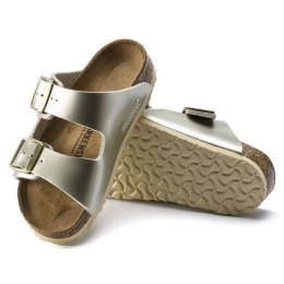 Klapki dziewczęce Birkenstock Arizona Kids Birko-Flor Electric Metallic Gold narrow wąskie (1014841) 35.0