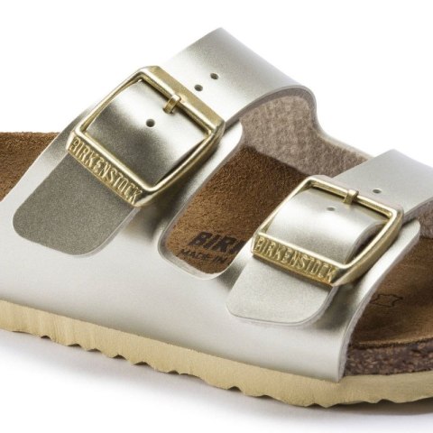 Klapki dziewczęce Birkenstock Arizona Kids Birko-Flor Electric Metallic Gold narrow wąskie (1014841) 37.0 Klapki dziewczęce Birkenstock Arizona Kids Birko-Flor Electric Metallic Gold narrow wąskie (1014841) 37.0