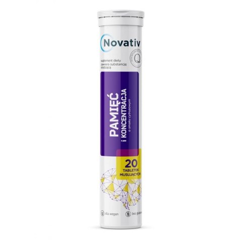 Tabletki musujące Novativ Pamięć i koncentracja 20 szt 312194 N/A Tabletki musujące Novativ Pamięć i koncentracja 20 szt 312194 N/A