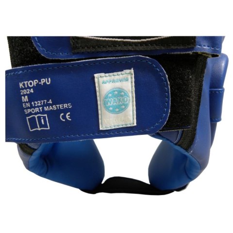 Kask bokserski Masters Ktop-Pu Wako Approved M 02251-02M czerwony+M Kask bokserski Masters Ktop-Pu Wako Approved M 02251-02M czerwony+M