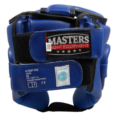 Kask bokserski Masters Ktop-Pu Wako Approved M 02251-02M czerwony+M Kask bokserski Masters Ktop-Pu Wako Approved M 02251-02M czerwony+M