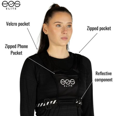 Kamizelka biegowa Eos Elite UltraLight EOSBLACK uniwersalny Kamizelka biegowa Eos Elite UltraLight EOSBLACK uniwersalny