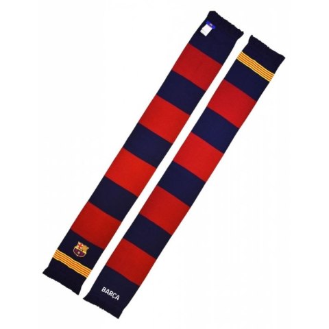 Szalik kibica FC Barcelona dwustronny double vertical scarf 5004BUD22 wielokolorowy