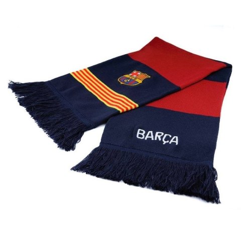 Szalik kibica FC Barcelona dwustronny double vertical scarf 5004BUD22 wielokolorowy Szalik kibica FC Barcelona dwustronny double vertical scarf 5004BUD22 wielokolorowy