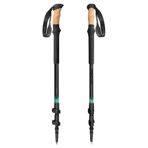 Kije trekkingowe Spokey Zodiac 105-135 cm trzysegmentowe SPK-944819 Czarny Kije trekkingowe Spokey Zodiac 105-135 cm trzysegmentowe SPK-944819 Czarny